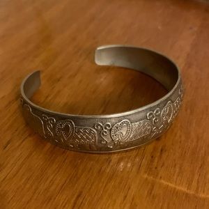 Silver Elephant Bracelet